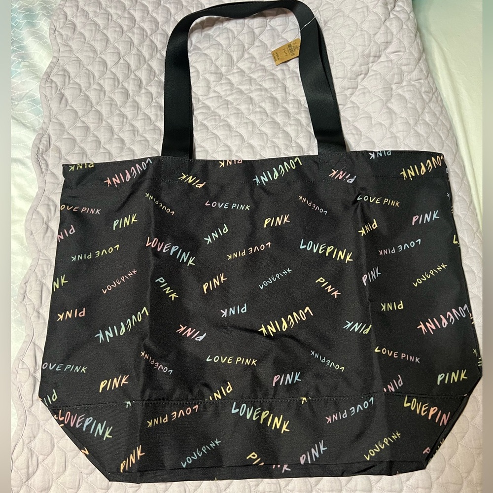 PINK Printed Logo Tote